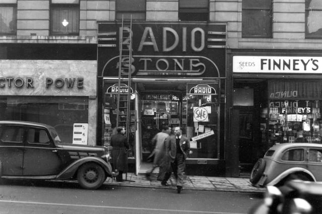 Stone's Radio Shop prior to having building work done on it in January 1939.
