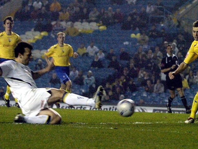 Robbie Blake equalises for the Whites.