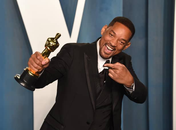 Actor Will Smith has issued a public apology to Chris Rock after slapping the comedian at the Oscars. PA.