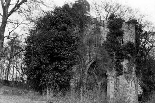 The castle ruin pictured in 1925.