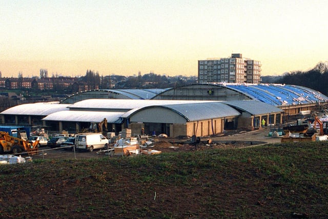 The David Lloyd Centre at Moortown under construction in March 1997.