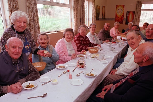 A busy Moortown Luncheon Club in April 1999.