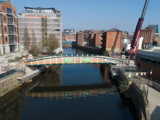 Expected to be open to the public later this summer once associated work has been completed, the bridge will be used by pedestrians and cyclists and will be one of the newest key elements of the ambitious South Bank regeneration programme.
