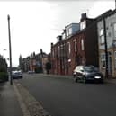 The scene on Temple View Terrace this afternoon.