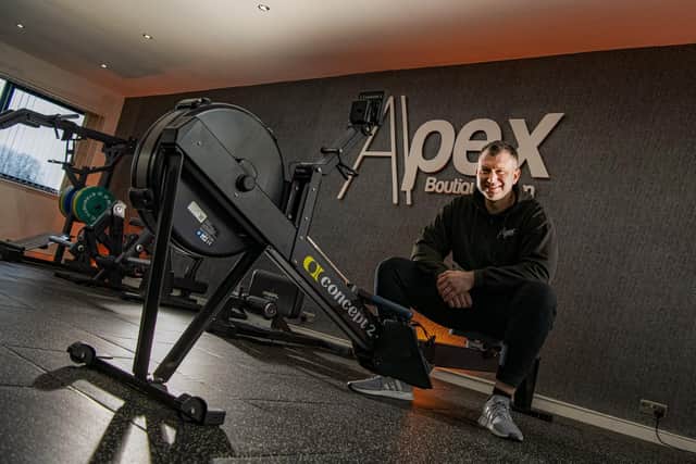 Terry Glichrist, 38, was originally due to launch Apex Boutique Gym, in Pudsey, the day before the first Covid lockdown was announced.
cc Tony Johnson/JPI