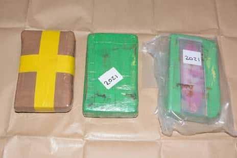 Three packages of high-purity cocaine worth more than £200,000 was found in the van being driven by Issa Muvunyi.