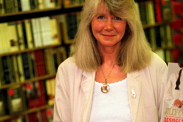 Author Jilly Cooper visited Austicks bookshop on The Headrow signing copies of her new book 'Appassionata'
