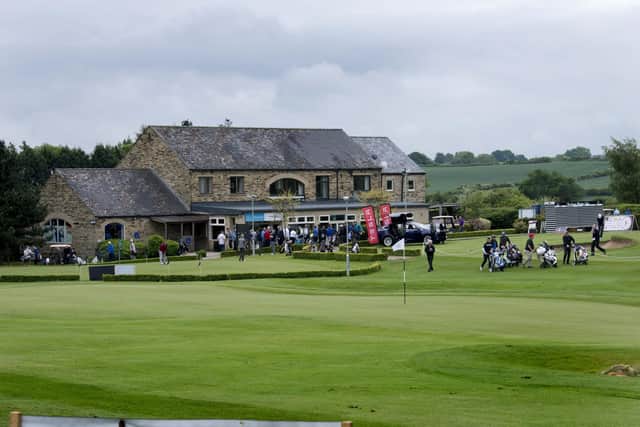 The current clubhouse at Leeds Golf Centre.