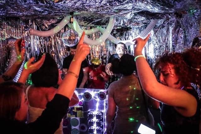 Revellers at a previous Party People Project disco.