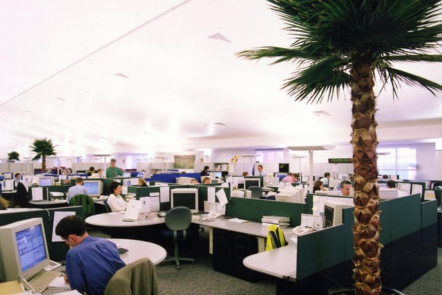 Inside Halifax Direct Call Centre, on Water Lane which opened in September 1995.