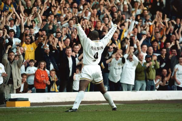 Enjoy these photo memories from Leeds United's 3-1 Premership win against Nottingham Forest at Elland Road in April 1999. PIC: Varley Picture Agency