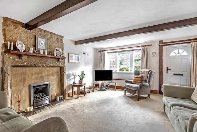 Enter the property and be immediately greeted by a host of period features, from the exposed beams, traditionally low cottage ceilings and stone chimney breast.