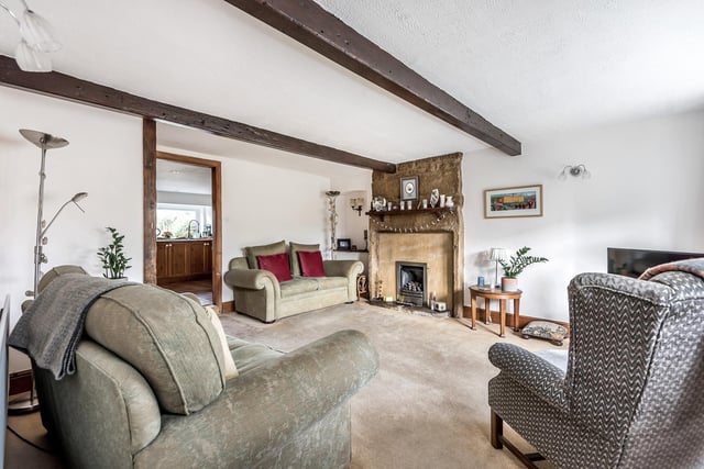 The room is surprisingly spacious for an 18th century cottage and is a welcoming space for family and friends to enjoy.