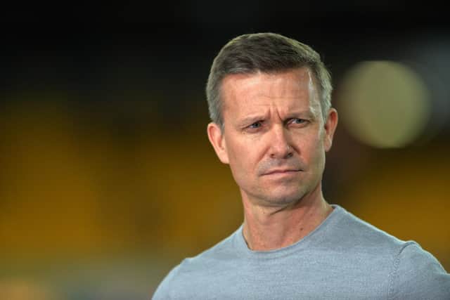 FACING THE PRESS: Leeds United boss Jesse Marsch. Picture by Bruce Rollinson.