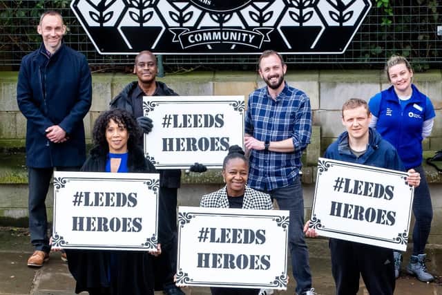 Eleven people past and present in Leeds were imortalised in the artworks.