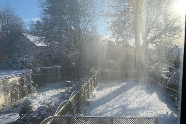 Chapel Allerton sunshine and snow by Heather Royce.