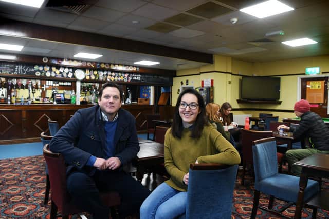 Alan Lane and Joanna Resnick, who run the club.