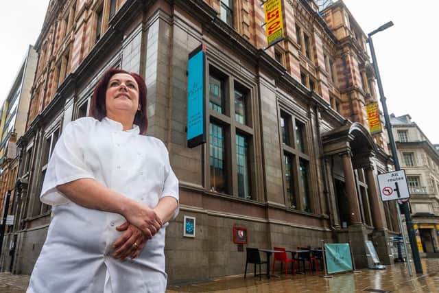 Nermine George, 47, is the owner and head chef at Le Chalet tea rooms, restaurant and bakery on Park Row (Photo: James Hardisty)