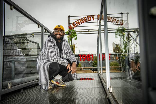 Leeds DJ Junior Simba at Headrow House, where he will support Jaguar on her UK tour (Photo: Tony Johnson)