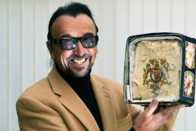Gerry Layton bought a piece of Princess Dianna’s wedding cake at auction for almost £2,000, 40 years after she married Prince Charles and says he is tempted to have a “tiny nibble”. He is planning to sell it at auction on May 6 and give the proceeds to Martin House