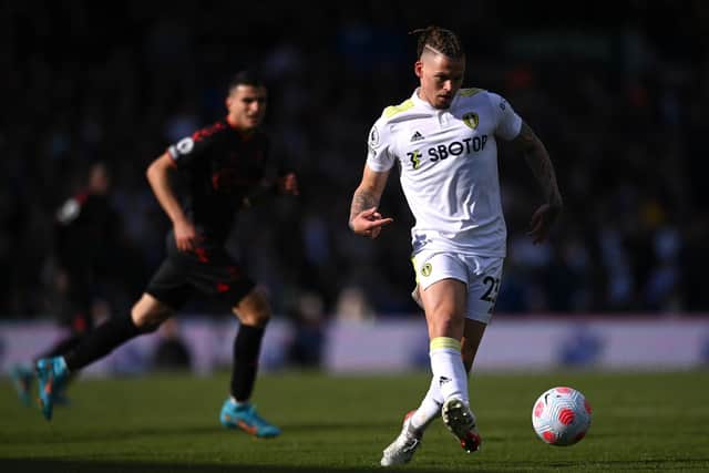 Kalvin Phillips made his first Leeds United appearance since December. Pic: Stu Forster.