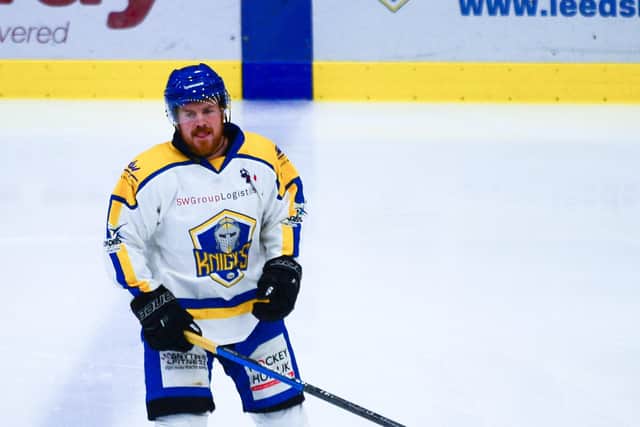 Matty Davies has missed the last three weekends for Leeds Knights with an upper-body injury with head coach Ryan Aldridge hopeful he can return for the play-offs. Picture: James Hardisty