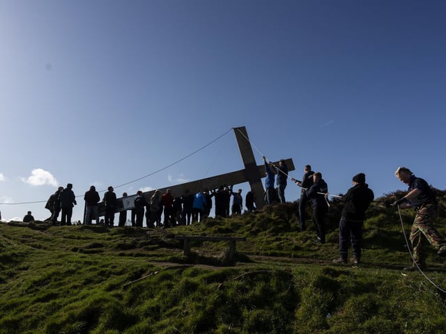 The Chevin cross was first installed in 1969