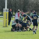 Match action from Leeds Tykes' clash with Cambridge on Saturday. Picture: Alfie Yates.