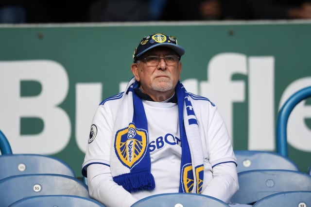 Decked out in Leeds United gear as the Whites face Southampton.