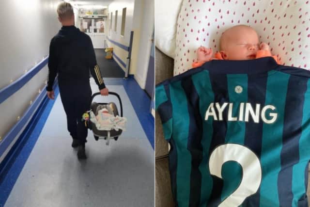 Violet was born on Mother's Day and is now home with Sam and Rachel.