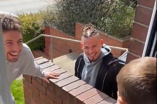 The moment Kalvin Phillips turned up at the door