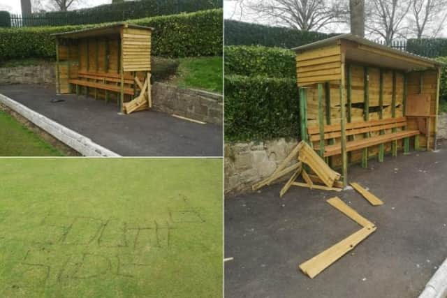 Harehills Park Bowling Club
 shared the shocking act in a Facebook post on Tuesday (April 5).