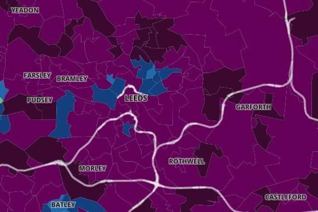 Here are the Leeds areas with the highest Covid infection rates (Photo: Gov.uk)