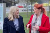 On a visit with Mayor Tracy Brabin, to Wakefield, Labour’s Shadow Transport Secretary, Louise Haigh MP, accused the government of breaking their promises to the North. Picture: Danny Coyne.