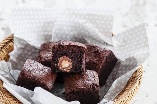 The Double Chocolate Crème Egg brownie is now available in Leeds until April 23