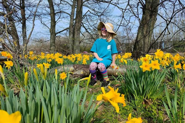Seven-year-old Alba Stogden is walking 81 miles for charity