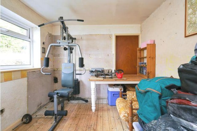 This room is currently unfinished and used as a storage and exercise space. There is currently planning permission in place to extend to create a four bedroom detached home. The planning permission was approved in November 2021.