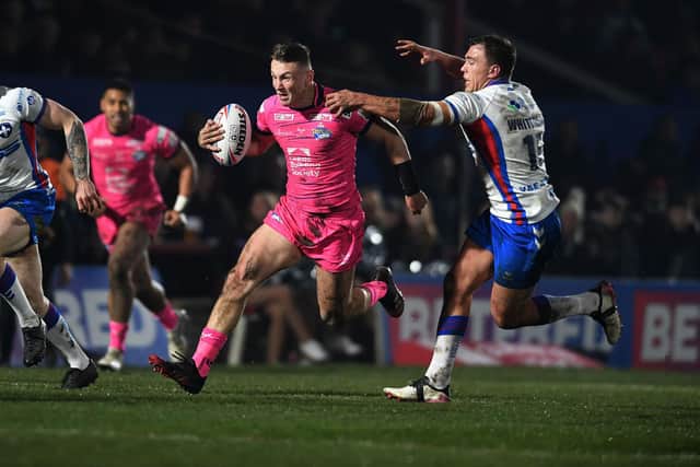 Harry Newman suffered a recurrence of a hamstring injury in Leeds' win at Wakefield on March 4, with an expected three month recovery period. Picture by Jonathan Gawthorpe.