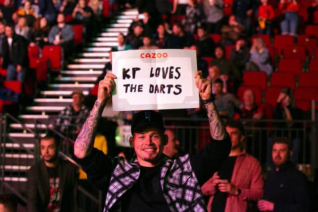 Kalvin Phillips was among a 9,000 crowd when Premier League darts returned to Leeds. Picture by Simon O'Connor/PDC.