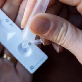 Reminding people to stay aware of coronavirus symptoms and to take lateral flow test