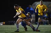 New Hunslet prop Kieran Moran in action for Scotland in a 2019 World Cup qualifier against Greece. Picture: Richard Blaxall/SWpix.com.