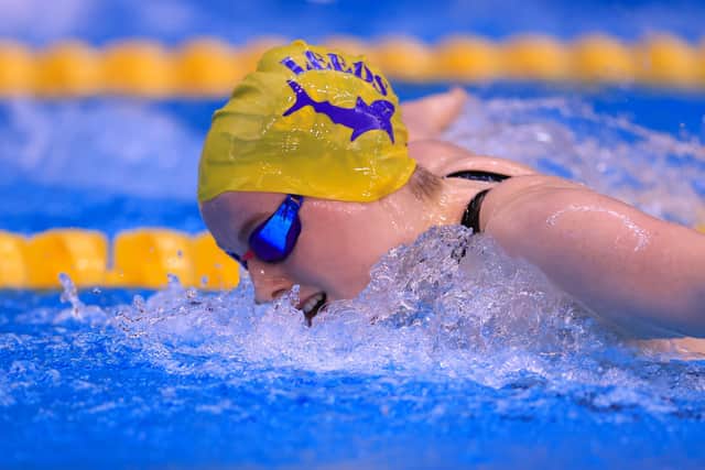 BACK IN THE POOL: City of Leeds swimmer Isabelle Goodwin in action at Ponds Forge. Pictures: Georgie Kerr/British Swimming