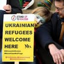 More than 65 visas have been granted to Ukrainian refugees who were sponsored by people in Leeds, newly published data shows. Anti-War Protest against the war in Ukraine, in Leeds City Centre. 6 March 2022. Photo: Simon Hulme