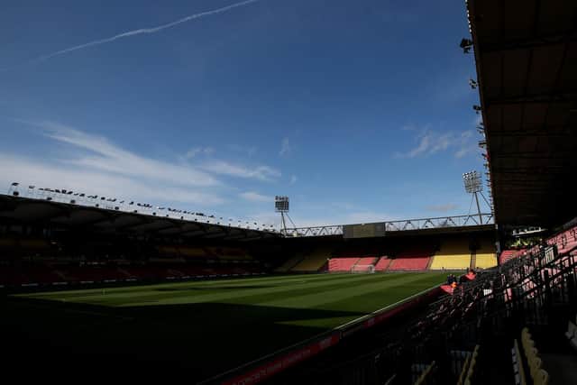 SATURDAY SHOWDOWN: As relegation battlers Watford and Leeds United lock horns at Vicarage Road, above. Photo by Steve Bardens/Getty Images.