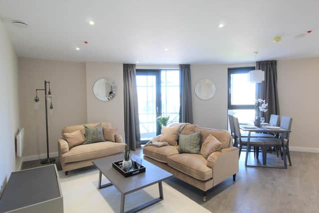 It is a mix of one, two and three bedroom apartments, as well as a selection of penthouses with large terraces.