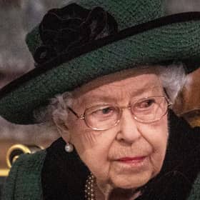 Queen Elizabeth II attends a Service of Thanksgiving for her late husband, Britain's Prince Philip, Duke of Edinburgh, at Westminster Abbey. PIC: Getty