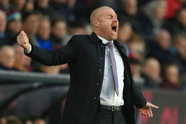 NOT DONE: Burnley boss Sean Dyche has fired a strong message on the back of Sunday's 2-0 defeat at Norwich City. Photo by LINDSEY PARNABY/AFP via Getty Images.