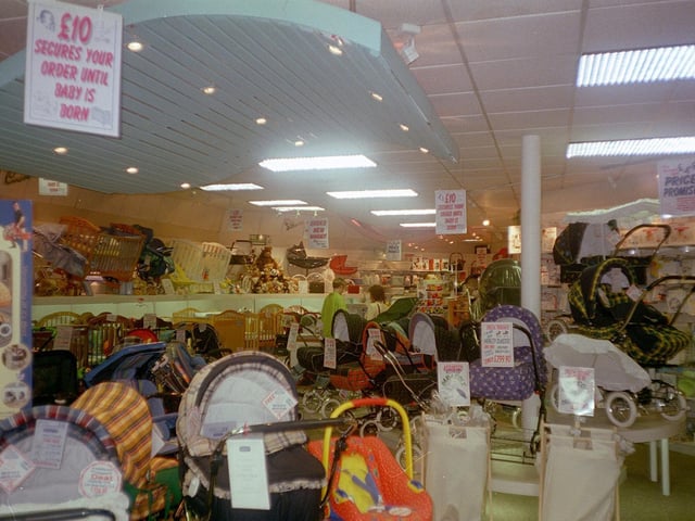 Inside The Guiseley Pram and Nursery Store. 