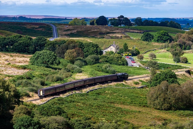 Recreate the romance of Brief Encounter with a scenic trip on a heritage steam train through the beautiful North York Moors countryside.
What could be more romantic? Standing on the platform, hand in hand, eagerly awaiting the arrival of your steam locomotive.
And, once onboard, why not settle down to crisp white linen, glass of champagne and look forward to a journey through stunning moors.