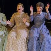 Nia Gandhi, Sarah Groarke and Zoe West in Jane Eyre at the Stephen Joseph Theatre, Scarborough